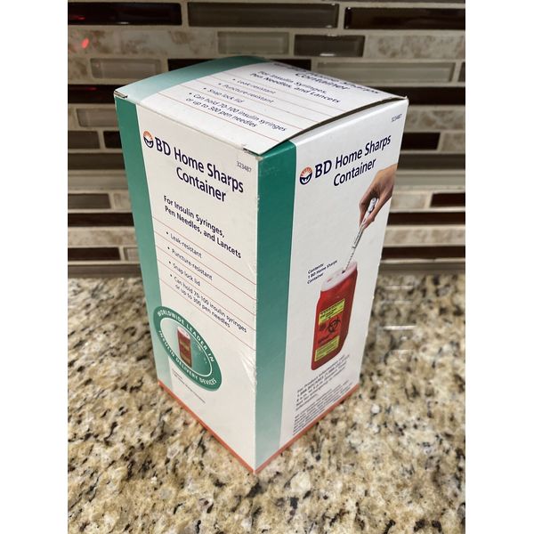 NEW BRAND BD Home Sharps Container 1.4qt 1ct -305557