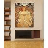 Vinyl Wall Decal Sticker Lady by Mucha GWray114B
