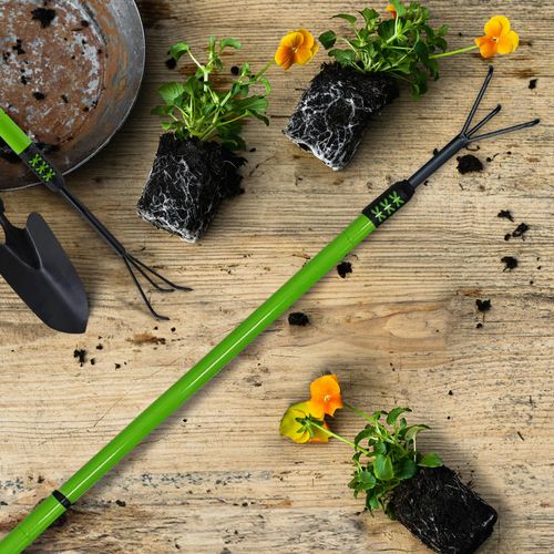 Telescopic Hand Held Cultivator - Extendable Gardening Hand Tool | Ideal For Gardening, Planting & Weeding | Lightweight, Long, Grip Handle For Sturdiness | Strong Quality & Long Lasting