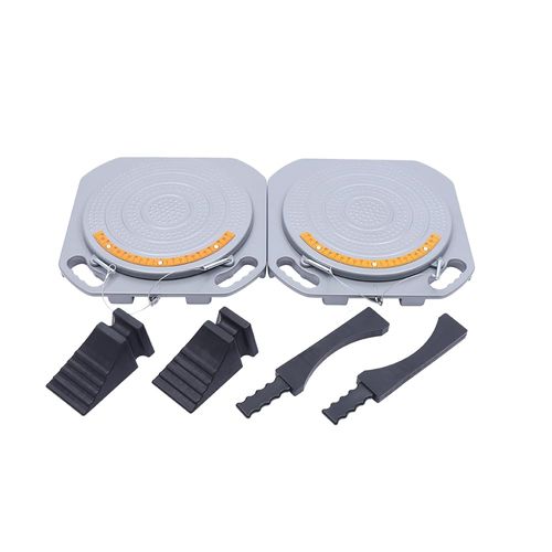 2PCS Wheel Alignment Turn Plate, 360°Wheel Alignment Turntable Turn Plates Car Truck Turntable Front End Turn Plate for Garage or Auto Repair Shop