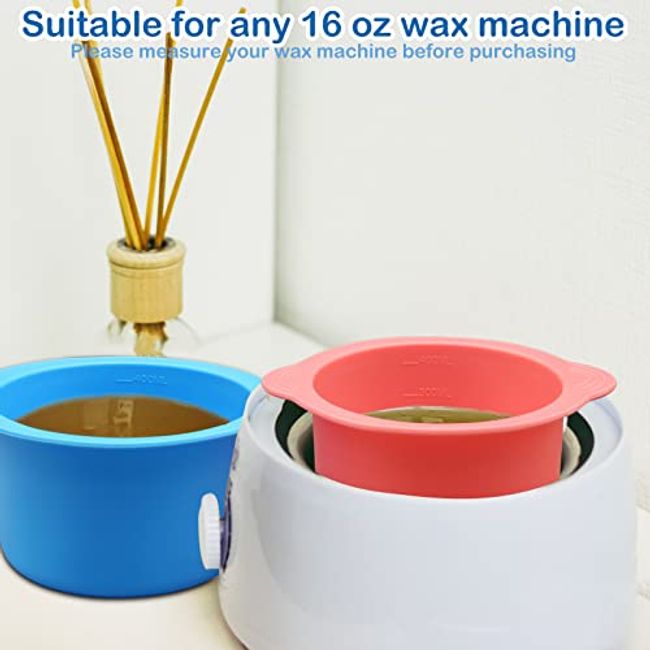 4 Pack Wax Warmer Silicone Liner, Silicone Wax Pot for 16oz Wax