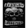Avenged Sevenfold 3 Skulls Patch Black 8 x 10cm