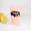 CafePress 716 Buffalo Area Code Pint Glass, 16 oz. Drinking Glass