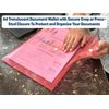 CHPL- A4 Document Wallets [ 100 Pcs ] Translucent Wallet Button Folder | Envelope Files | Document File Pooper Wallet | Stud Button Carry for School and Office | RED |
