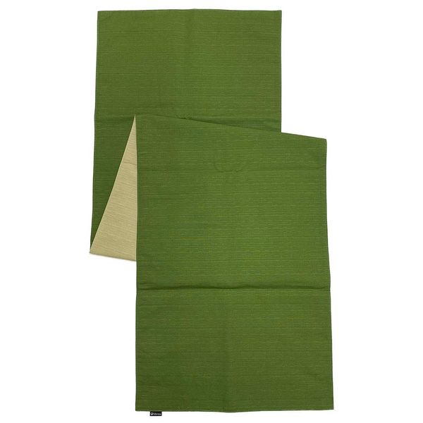 fabrizm 1085-gr Table Runner, 15.7 x 59.1 inches (40 x 150 cm), Reversible, Grass x Flax, Made in Japan