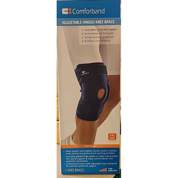 Adjustable Two Point Hinged Knee Brace w/Open Patella, Universal Knee, OSFM