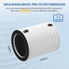 2 Pack Max/Mage/Mage Pro HEPA Replacement Filter Compatible with Afloia MAX/MAGE