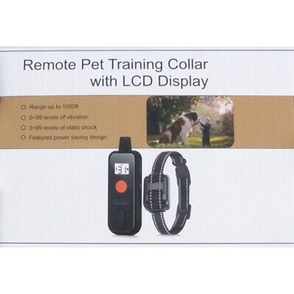 Remote Pet Training Collar with LCD Display