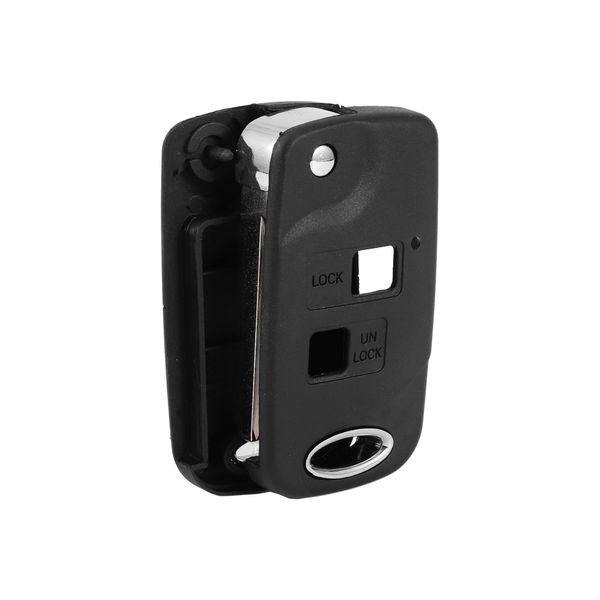 TUCKBOLD 2 Button Key Fob Shell Case for Lexus RX300 2000 Keyless Entry Remote Replacement Case Black