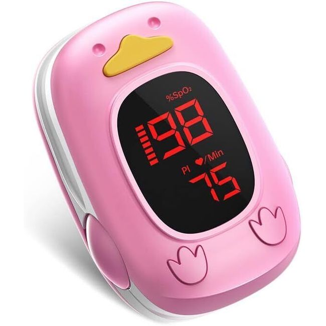 Kids Pulse Oximeter Bluetooth Fingertip Baby SpO2 PR Blood Heart Oxygen Monitor