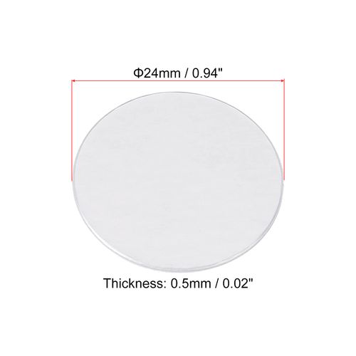 PATIKIL 24mm/0.94" Aluminum Foil Cap Liner, 150 Pack Resistant Tamper Induction Heat Sealer Sealing Liners for PE Plastic Bottle Jar Lid