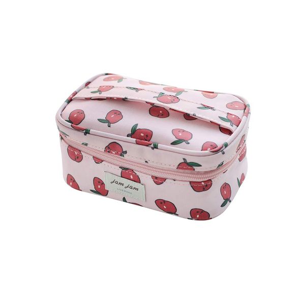 [LIVEWORK] JAM JAM makeup pouch (camellia flower) Gem Makeup Pouch (Camellia Flower) Blush Makeup Pouch, Pink