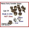 (10) 5/8" long Screw Studs & Buttons & Sockets Lign 24 NICKEL Snaps ~ NO TOOLS!