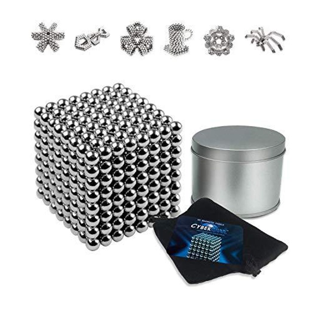and Everywhere a Great Toy for Office Home 512 pcs,1 Box 5mm Magnetic Fidget Blocks Ball EVERMARKET Magnetic Sculpture Toy for Intelligence Development with a Metal Gift Box 