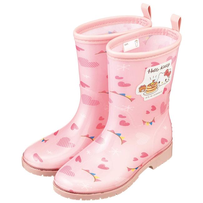 Skater RIBT4 Children's Kitty Sanrio Rain Boots Shoes with Reflective Tape 7.9 inches (20 cm)