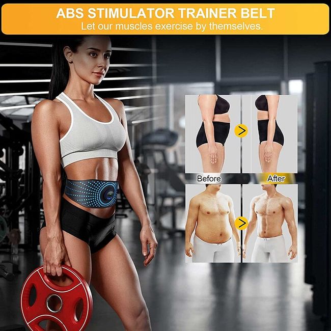 EMS Muscle Stimulation Abdominal Toning Belt Abs Stimulator Muscle Toner  Body Slimming Home Gym Fitness Equiment Dropshipping