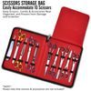 Case Holds 10 Grooming or Beauty Shears (Black)
