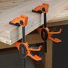 Jorgensen 2PACK 6" One Hand Clamp/Spreader Set 300LBS Clamping Force Medium Duty