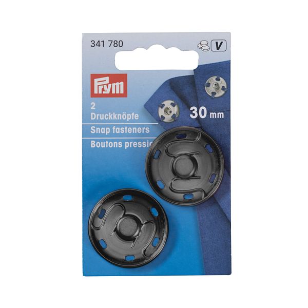Prym Press Fasteners, Brass, Bronze, 30 mm