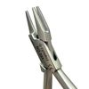 Premium German Stainless Orthodontic Aderer Plier 3 Prong Dental Wire Bending Plier Priple Beak Lab