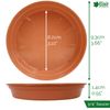 Elixir Gardens ® PLANT POT SAUCERS - TERRACOTTA - 10CM x 100