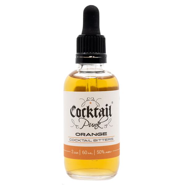 CocktailPunk Cocktail Bitters Small Batch Craft - Made in USA Using All Natural Organic Non GMO Fruits and Spices. (Orange)