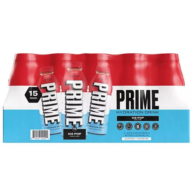 Prime Hydration Drink Variety Pack (16.9 fl. oz., 15 pk.), 16.9 Fl Oz (Pack  of 15)