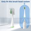Replacement Toothbrush Heads for Water Pik Complete Care 5.0/9.0 (CC-01/WP-861), with Covers, 4 Count, White