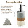 Ceramic Soap Dispenser Set for Hand Soap, Shampoo, Dish Soap, Conditioner, Ba...