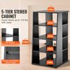 5 Tiers AV Media Stand Height-Adjusta