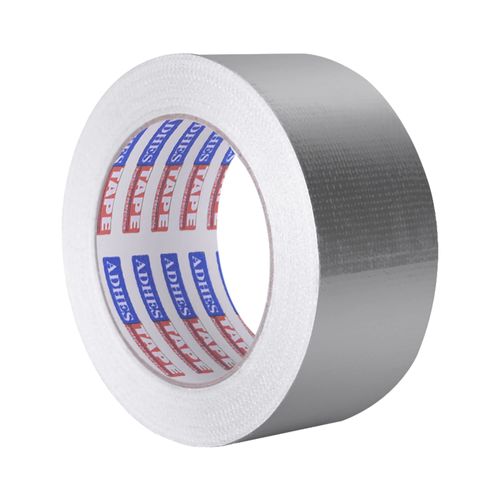 ADHES Professional Glass Fiber Aluminum Foil Tape, Withstand 80°C to 100°C, Fireproof Heat Resistant Tape, Reinforced Foil Duct Tape, for HVAC, Metal Repair Sealing and Insulation,50MM X 25M