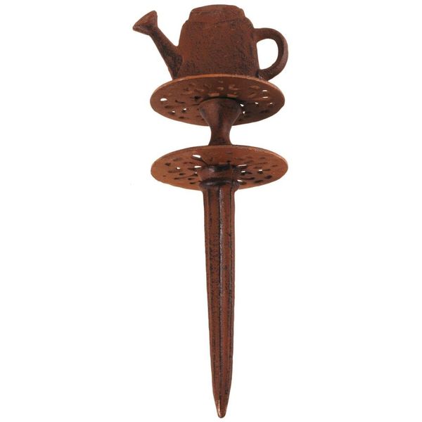 Esschert Design Cast Iron Garden Hose Guide 1 Piece Watering Can Garden Hose Guide 11 x 10 x 33 cm Heavy Duty Ground Spike