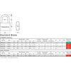 Sterling BPL042L Long Shackle Padlock