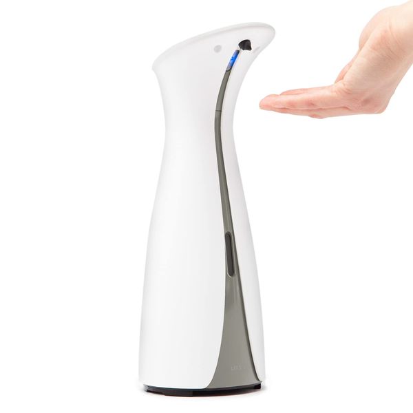 Umbra Auto Soap Dispenser, OTTO White, 8.5 fl oz (250 ml) Sensor Pump, Cordless