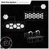 StealthMounts Wall Hive System Screwdriver Rack | Storage Rack for Hand Tool Storage | 4 Pack