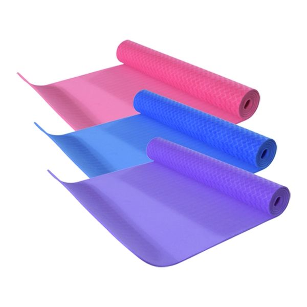 [I Warner] TPE yoga mat 6mm 3 colors, pink