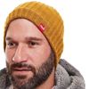 Red Original Unisex Knitted Beanie, Roam (Mustard)