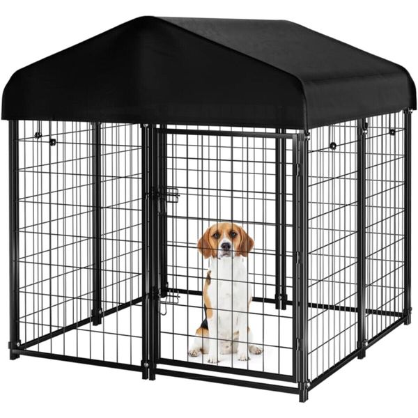 Heavy Duty Dog Kennel Pet Welded Metal Playpen Large Animal Cage Outdoor Indoor