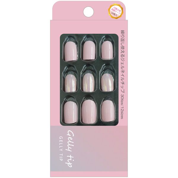 Jelly Tips 001 Baby Pink Nail Tips 30 Tips (12 Sizes)