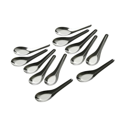 Seagull Stainless Steel Chinese Soup Spoons Small Size (Pack of 12)