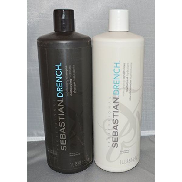 Sebastian Drench Professional Moisturizing Shampoo and Conditioner Set 33.8 oz (2 pack) by Sebastian