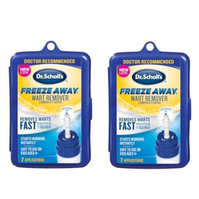 Dr. Scholls Freeze Away Wart Remover 7 Applications Pack Of 2