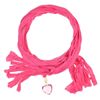 Basic Sense Heart Jewellery Necklace Scarf, Fuchsia
