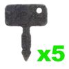 5x Lucas Ignition Switch Key Replacement for Massey Ferguson Landini Nuffield Steyr Tractor