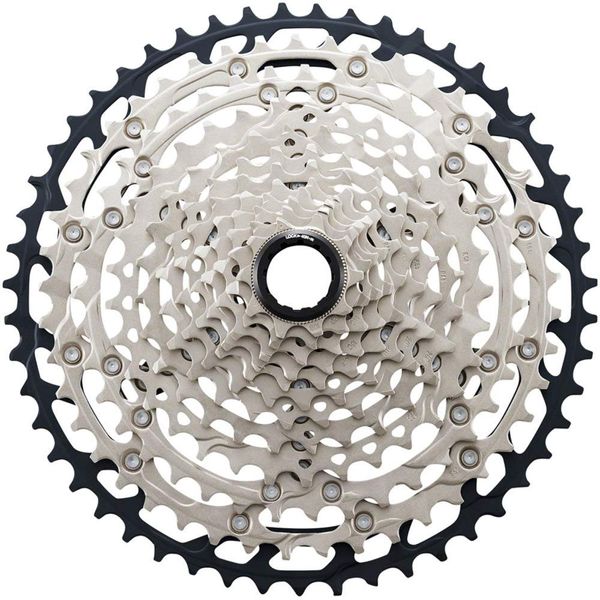 SHIMANO SLX CS-M7100 Cassette - 12-Speed, 10-51t, Silver/Black, Micro Spline