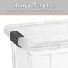Superio Clear Storage Bins with Lids, 6 Pack- Plastic Storage Boxes - 6.6 Quart