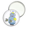 White Boy Robot - 77mm Round Compact Mirror