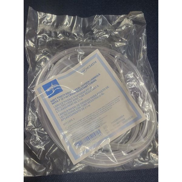 Medline 7ft Soft Touch Cannula, Oxygen Tubing, HCS-4514 Lot of 3