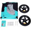 Light Blue Foldable Pet Jogging Stroller Dog Carriers Bicycle Trailer