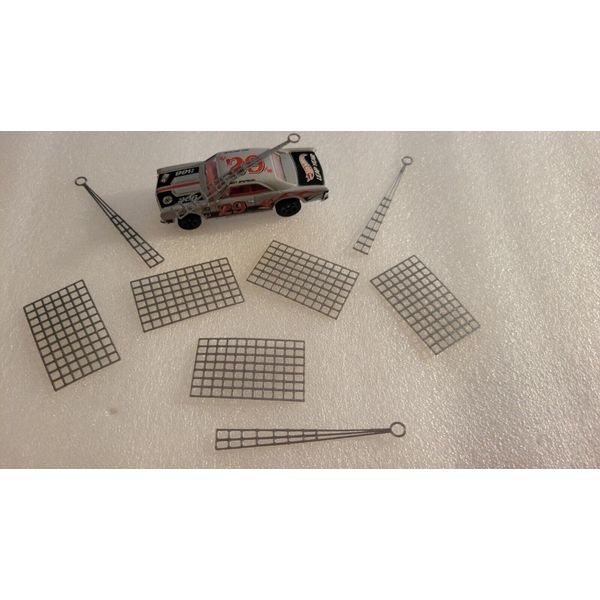 Bendable Cuttable Mesh Window Screens,  For 1/64 scale cars.